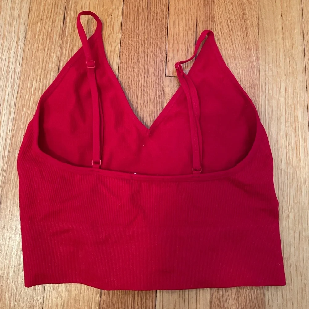 red crop cami top - Picture 2 of 2